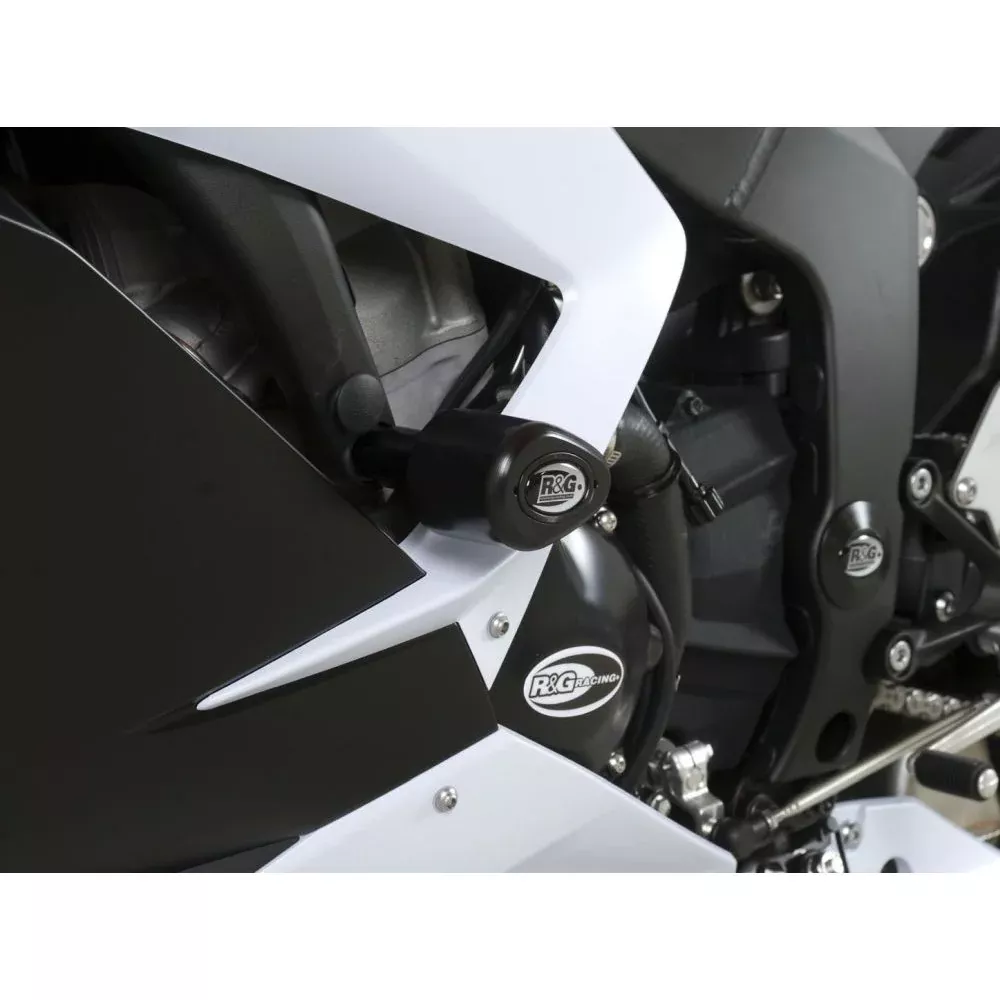 R&G Racing White Aero Style Crash Protection Bobbins For 2015-2018 Kawasaki Ninja ZX6R ZX636