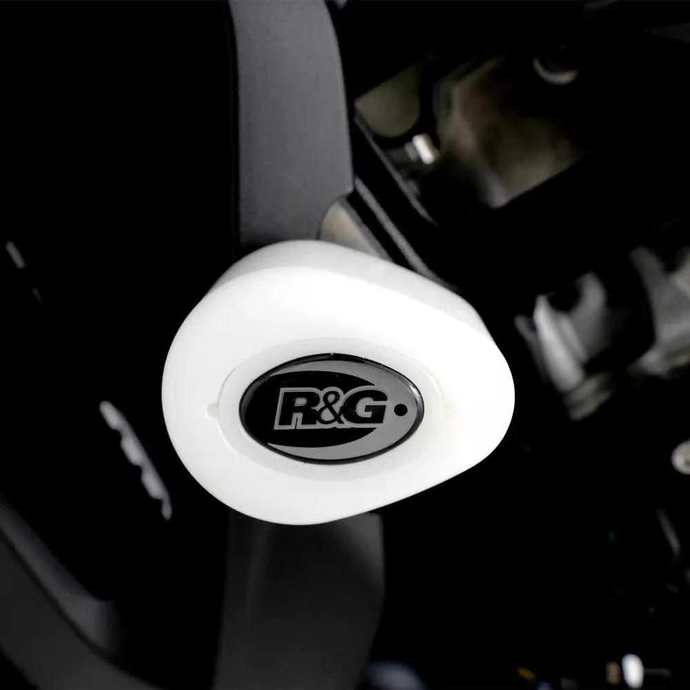 R&G Racing White Aero Style Crash Protection Bobbins For 2024-2024 BMW M 1000 XR