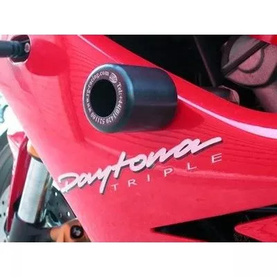 R&G Racing White Classic Style Crash Protectors For 2012-2011 Triumph Daytona 675