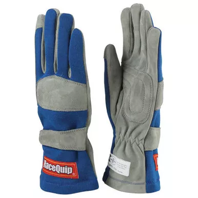 Racequip Gloves Single Layer X-Large Blue SFI 351026