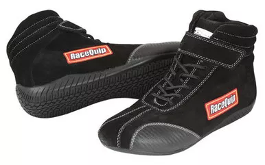 Racequip Shoe Ankletop Black Size 10 SFI 30500100