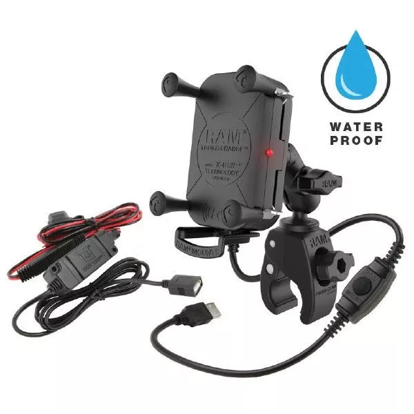 RAM Mounts Tough-Charge Wireless X-Grip (RAMB-400-A-UN12W-V7M)