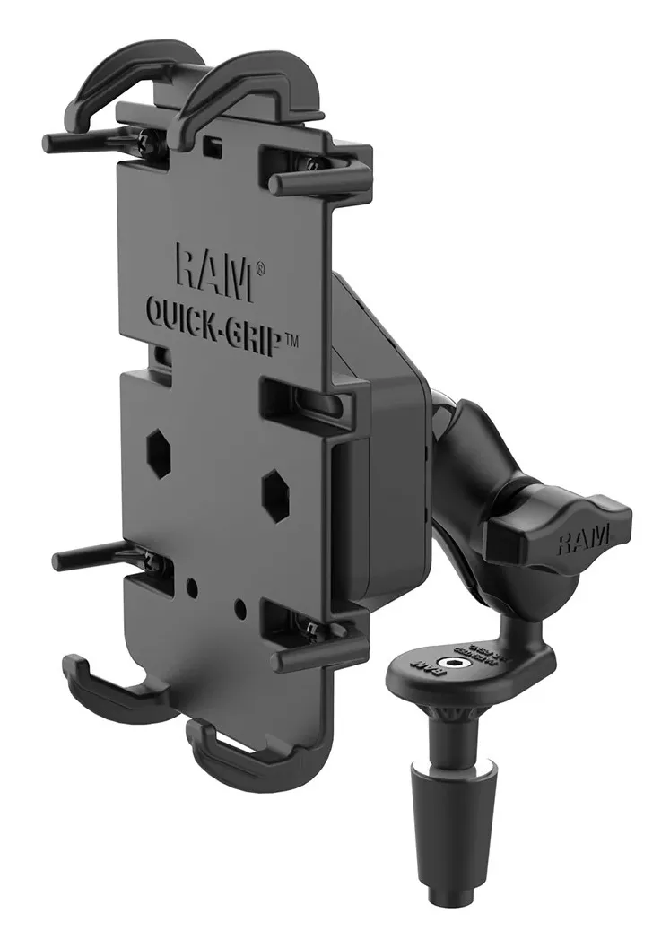 RAM Mounts Vibe Quick-Grip XL Phone Holder With Stem And Vibe Safe Adapter