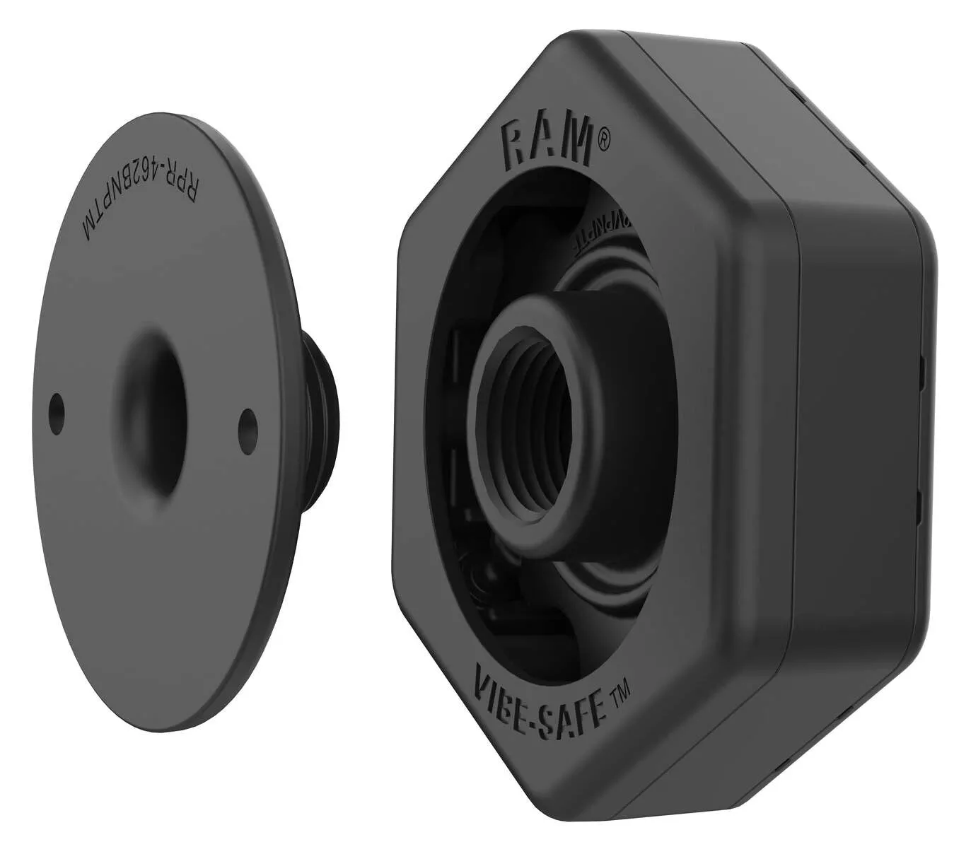 RAM Mounts Vibe Safe with NPT Adapter for 2-Hole Phone Holders