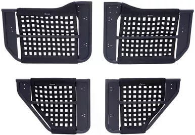 RAMPAGE PRODUCTS 7685 Black Trail Doors with Removable Mesh Net