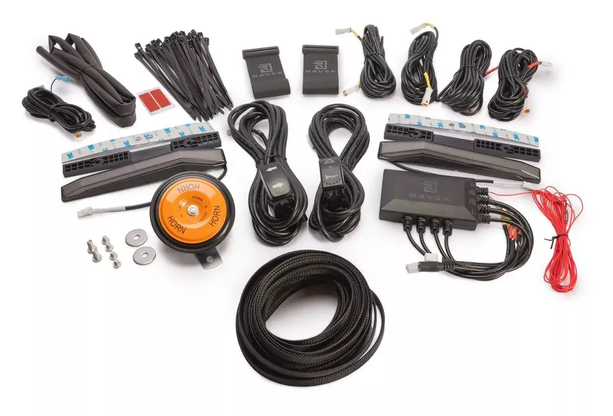 Ravek Auto-Cancel Turn Signal Kit w/White Running Lights Honda Talon 2019-2021