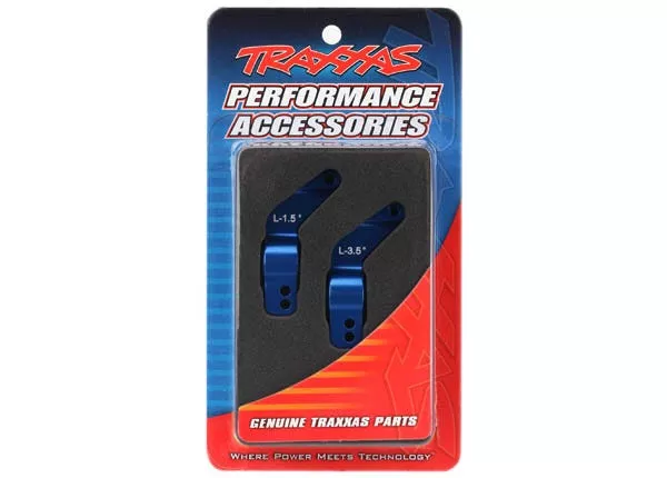 Rear Axle Carriers 6061-T6 Aluminum, Left & Right (Blue-Anodized)