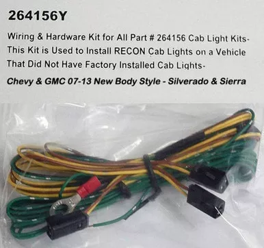 Recon 264156Y Cab Lights for Chevrolet Silverado 2007-2018