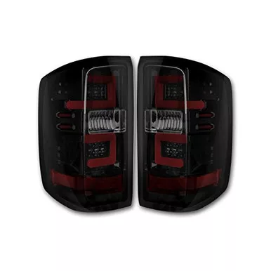 Recon 264238BK Smoked Black OLED Tail Lights for Chevy Silverado & GMC Sierra