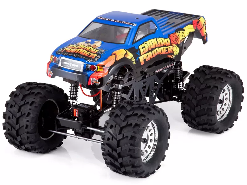Redcat Ground Pounder RTR 1/10 Monster Truck(Brushed) Includes 7.2v 2000mAh NiMh & Charger