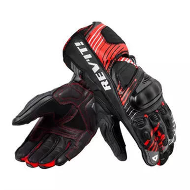 REV'IT! Apex Neon Red Black Gloves