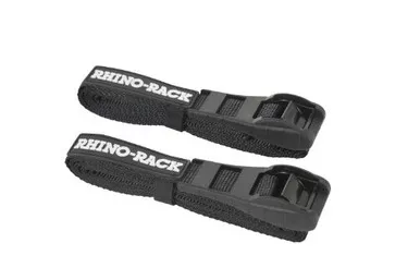 Rhino-Rack Tie Down Straps with Buckle Protector , Black, 3.5-Meters