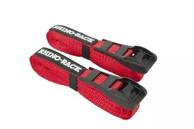 Rhino-Rack Tie Down Straps with Buckle Protector, Red, 4.5 M
