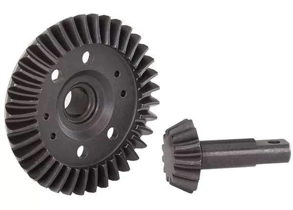 Ring Gear, Differential/ Pinion Gear, Differential (Machined, Spiral Cut) (Front)