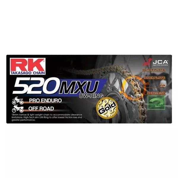 RK GB520MXU Chain 100 (Gold)