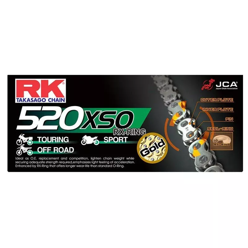 RK GB520XSO Chain 100 (Gold)