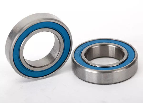 Rubber Sealed Ball Bearings (12x21x5mm) (Blue or Black) (2)
