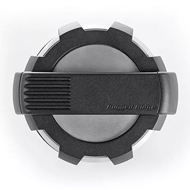 Rugged Ridge 11425.10 Elite Gas Cap Door, Non-Lock, Brushed, Aluminum