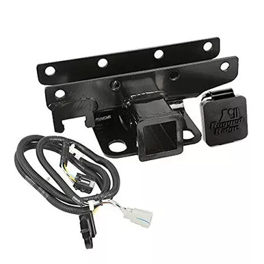 Rugged Ridge 11580.60 Trailer Hitch Kit, Wire Harness, Rugged Ridge Logo