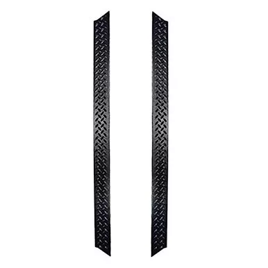 Rugged Ridge 11650.05 Black Diamond Plate Rocker Side Panel Kit