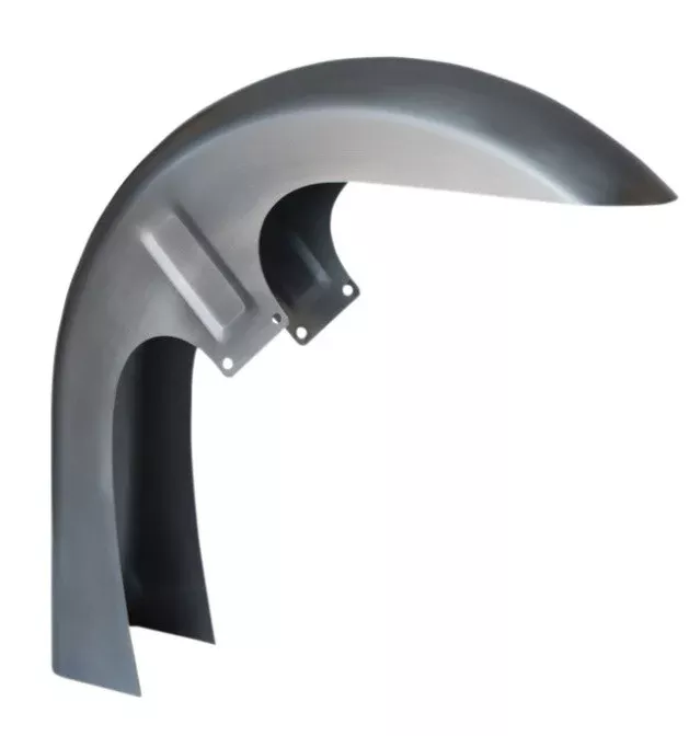 Russ Wernimont RWD Steel Flat Back 6" Front 26" 42° Rake Fender Harley FL 94-13