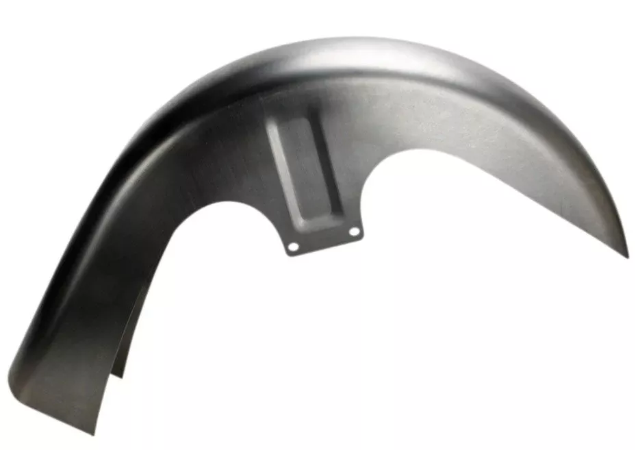 Russ Wernimont RWD Steel Flat Back 6" Front 26" 44° Rake Fender Harley FL 94-13