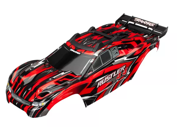 Rustler 4X4 Body & Decal Sheet (Red, Blue, or Solar Flare)