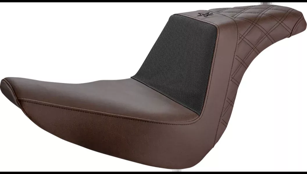 Saddlemen Brown Unknown Performance Gripper 2up for Harley 18-22 FXLR/FXLRS/FLSB