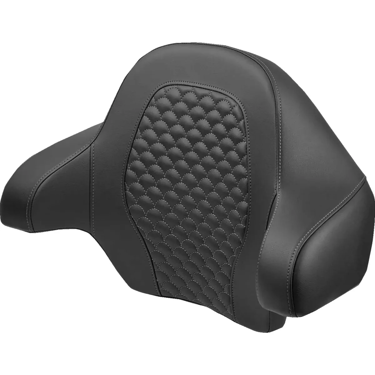 Saddlemen Dragon Scale Tour Pak Backrest Pad Gray Stitch – 814-07-15502