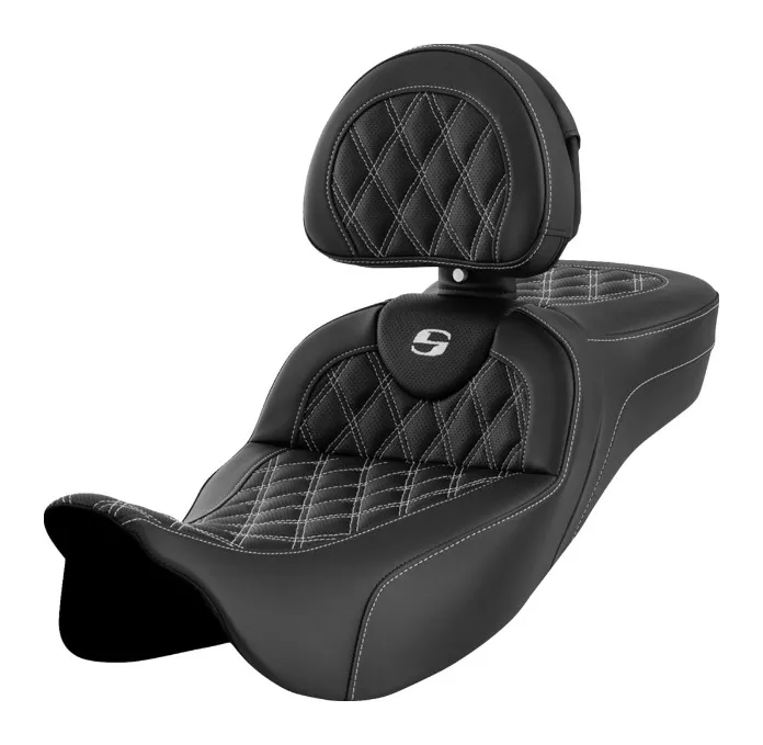 Saddlemen Roadsofa LS Lattice Stitch 2-Up Seat For Harley FLHX / FLTRX 2023-2026