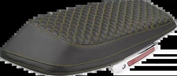 Saddlemen Saddlebag Lid Covers - Dragon Scale - Gold Stitch - FLH/FLT '23-'25