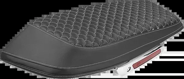 Saddlemen Saddlebag Lid Covers – Dragon Scale – White Stitch – FLH/FLT ’23-’25