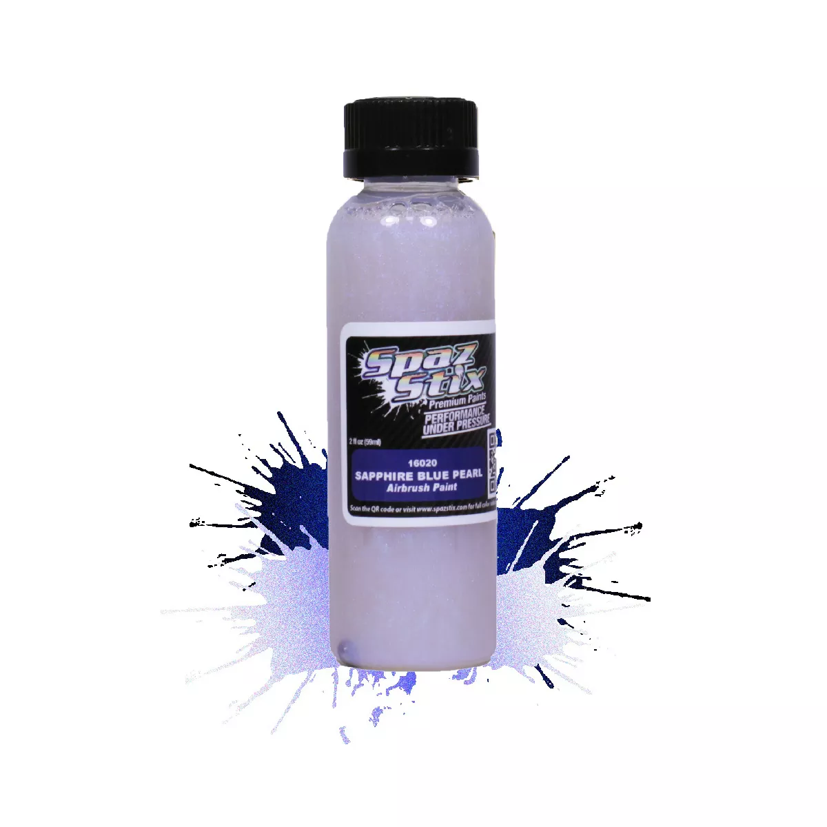 Sapphire Blue Pearl Airbrush Ready Paint, 2oz Bottle
