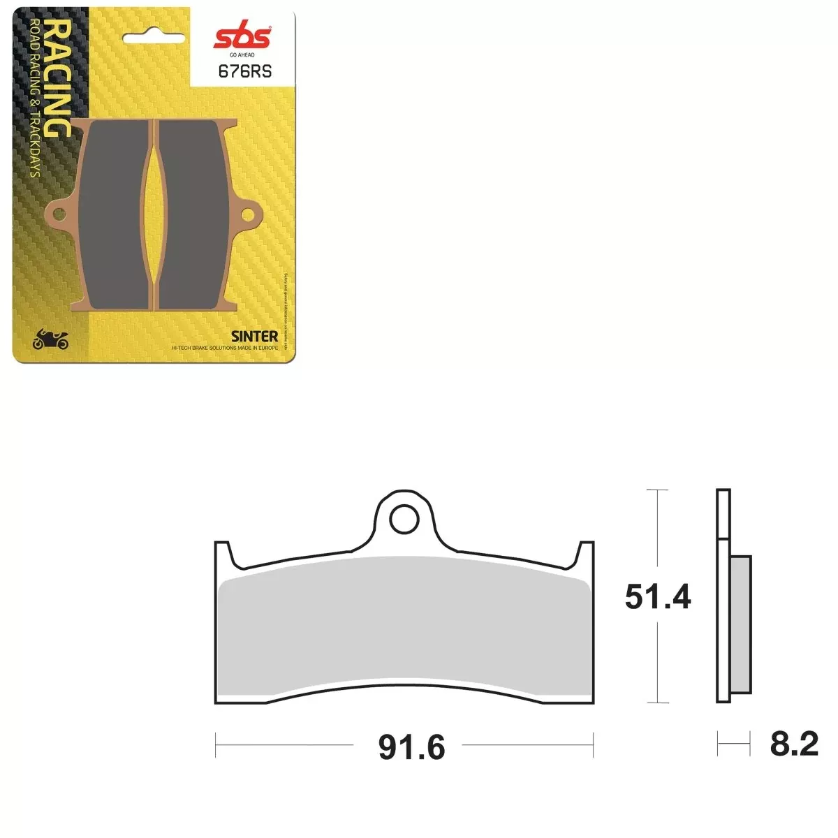 SBS Ceramic Brake Pad (01627676)