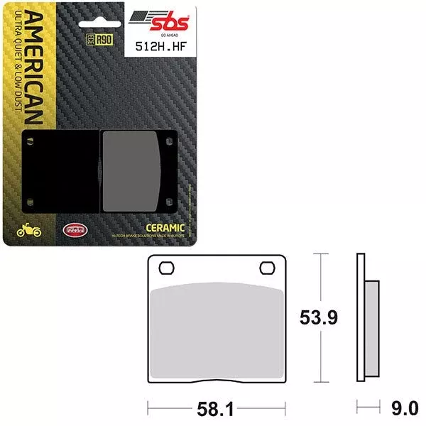 SBS High Power & Noise Reduction Ceramic Front Brake Pad (6490512108)