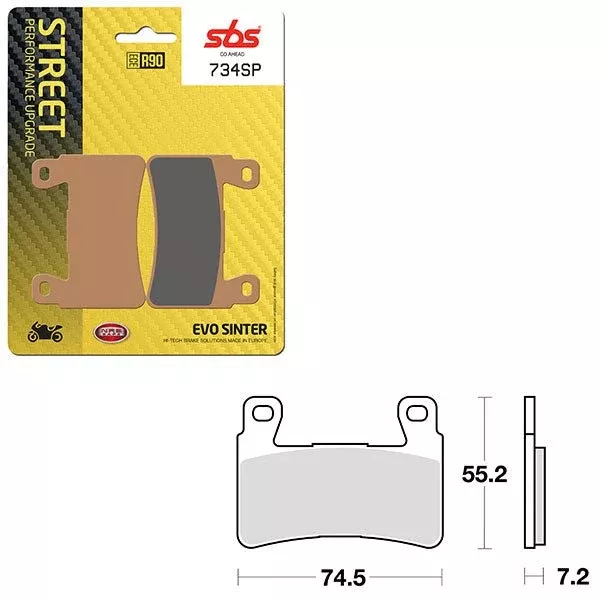 SBS SP EVO Sinter Front Brake Pad (6390734108)