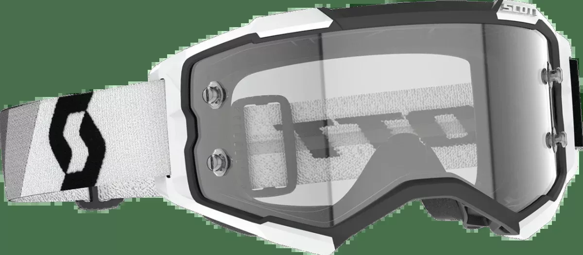 Scott Fury Goggles Premium Black/White Clear Works