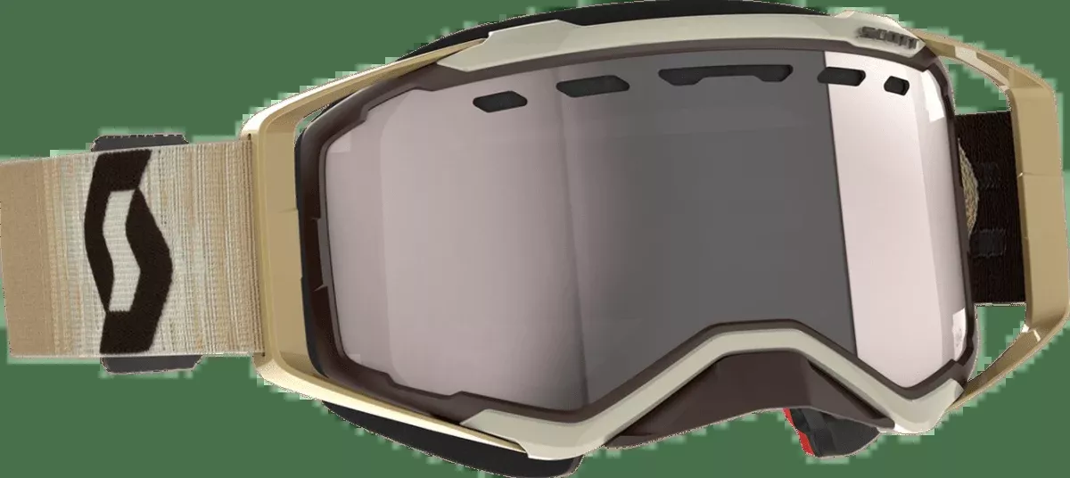 Scott Prospect Snowmobile Goggles (Beige/Brown Silver Chrome)