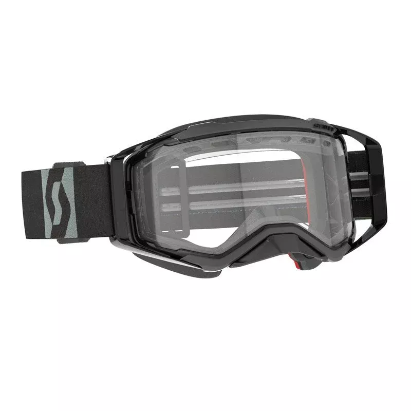 Scott Prospect Snowmobile Goggles (Black/Grey Clear)