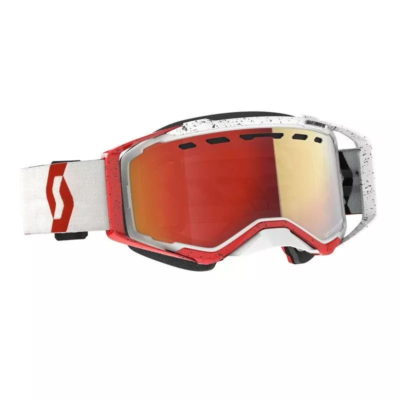 Scott Prospect Snowmobile Goggles (Blue/White Light Sensitive Blue Chrome)