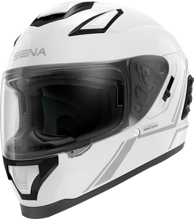 Sena Stryker W/ Mesh Intercom Gloss White Helmet