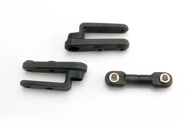 Servo Horns, Steering (2)/ Steering Link 3x12mm Threaded Rod (1)/ Rod Ends (2)/ Hollow Balls (2)