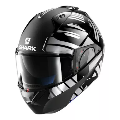 Shark Evo-One-2 Lithion Dual Black-Chrome-Dark Grey Helmet