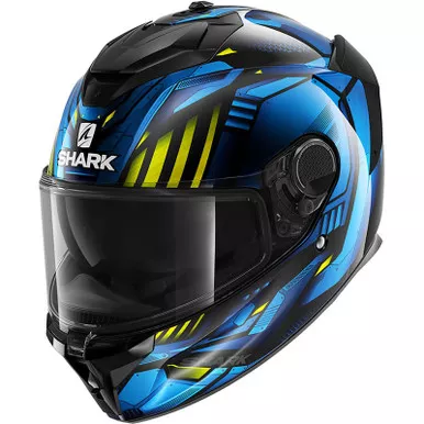 Shark Spartan GT Replikan Black-Chrome-Blue Helmet