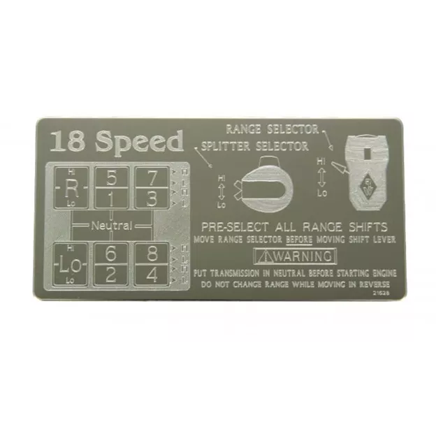 SHIFT DIAGRAM STICKER