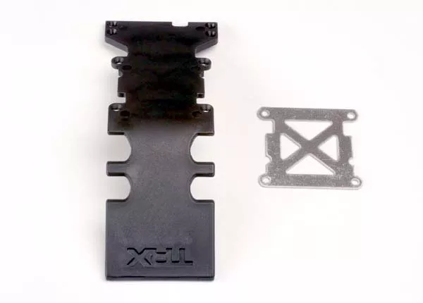 Skidplate, Rear Plastic (Black or Gray)/ Stainless Steel Plate