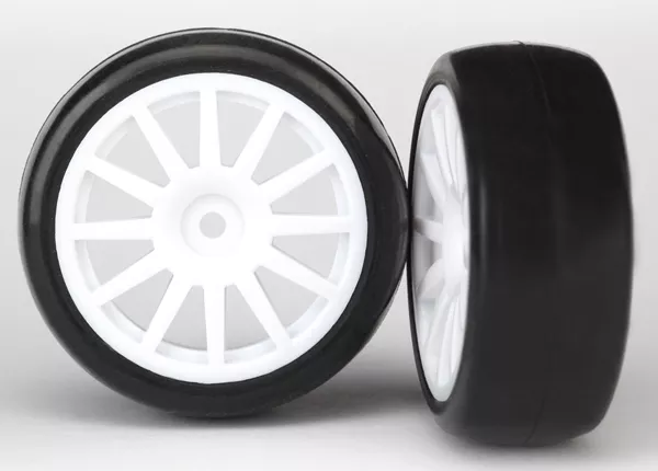 Slick Tires on 12-Spoke Wheels (Assembled, Glued) (2)