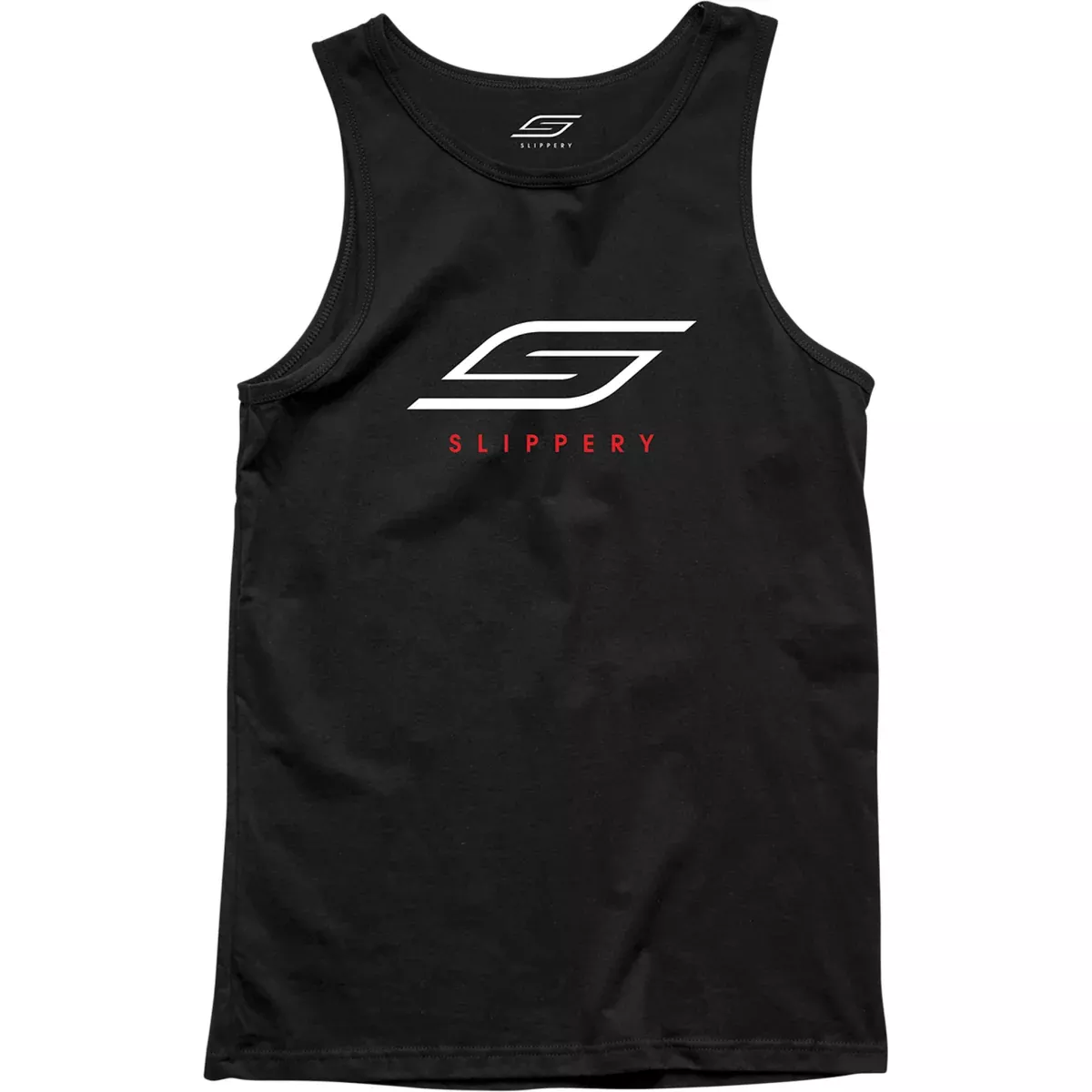 SLIPPERY Tank Top Black
