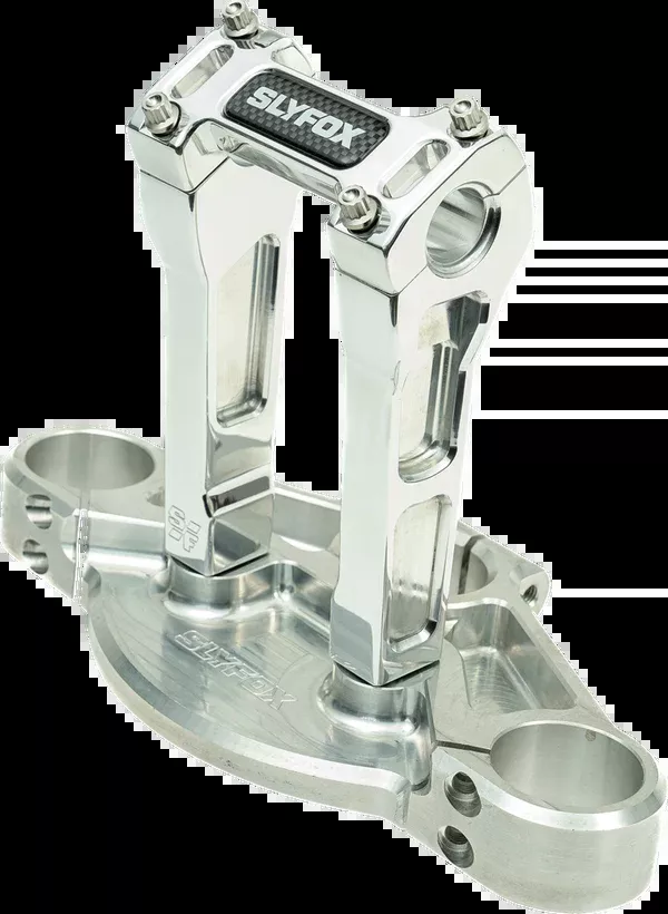 Slyfox Handlebar Riser Kit - Straight - 1" Clamping - 6" Rise - Raw