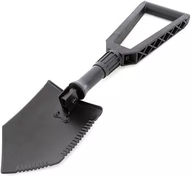 Smittybilt 2728 Matte Black Tri-Fold Shovel R.U.T. Recovery Utility Tool